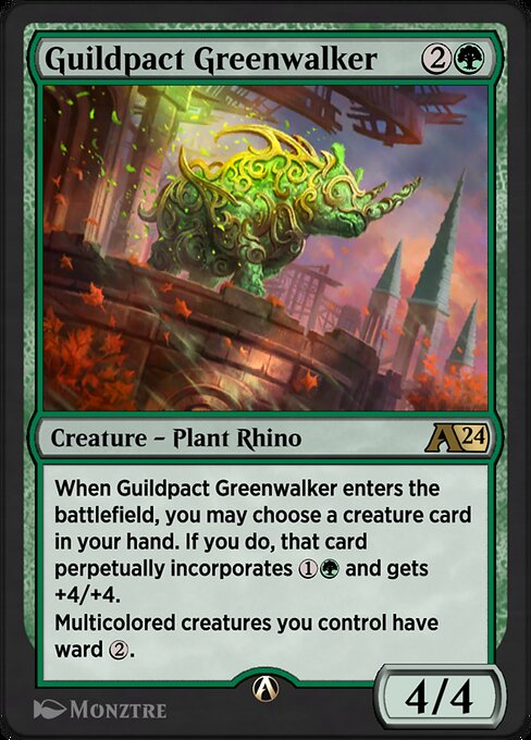 Guildpact Greenwalker highlighted card art