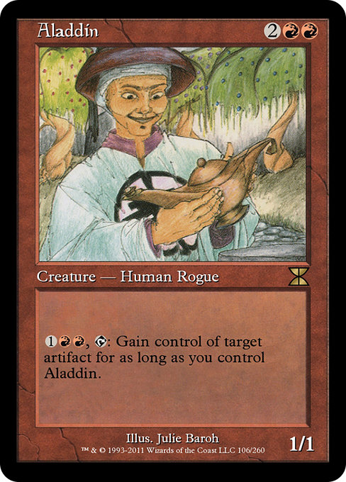 Aladdin highlighted card art