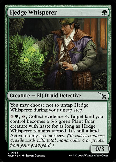 Hedge Whisperer highlighted card art