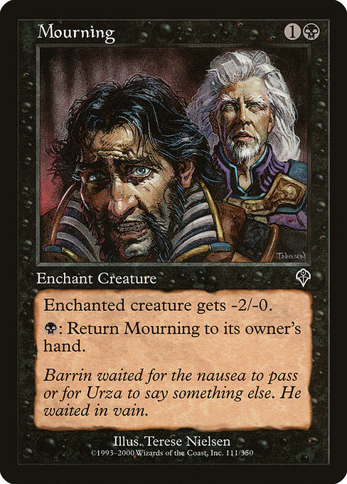 Mourning highlighted card art