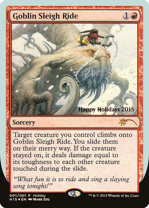 Goblin Sleigh Ride highlighted card art