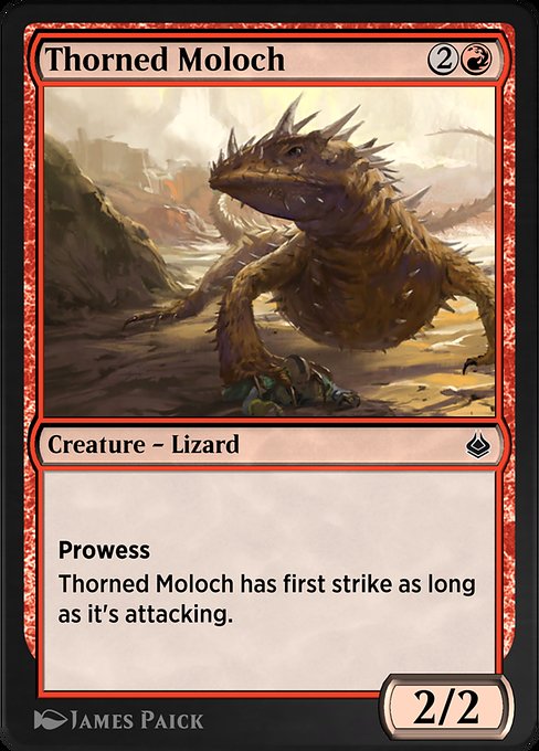 Thorned Moloch highlighted card art