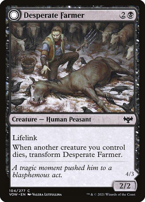 Desperate Farmer // Depraved Harvester from Innistrad: Crimson Vow