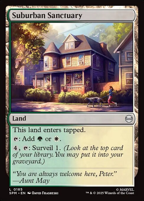 Suburban Sanctuary highlighted card art