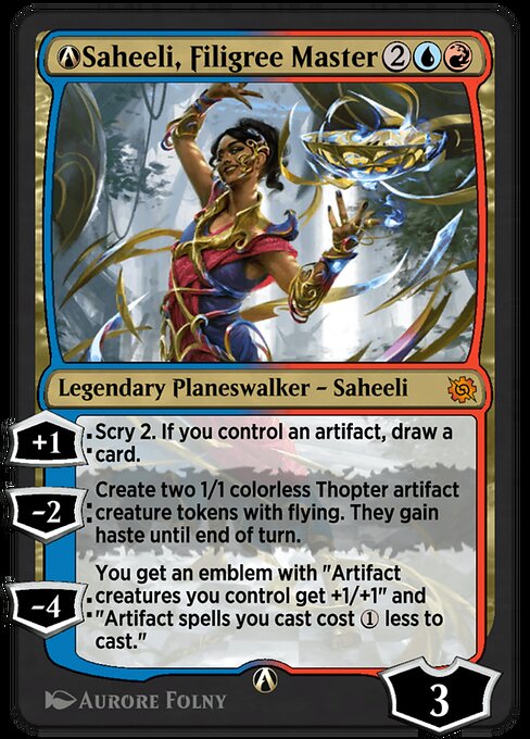 A-Saheeli, Filigree Master highlighted card art