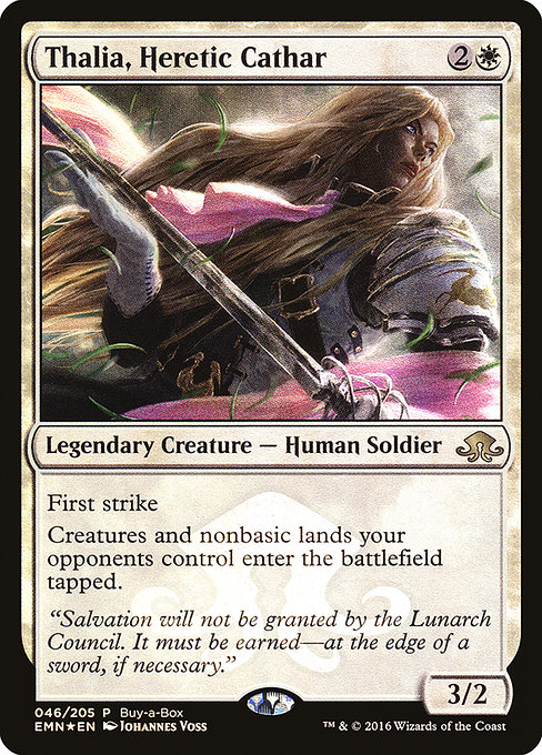 Thalia, Heretic Cathar from Eldritch Moon Promos
