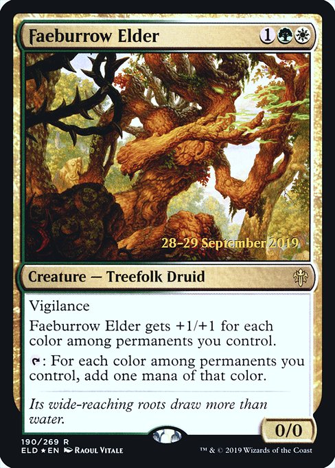 Faeburrow Elder from Throne of Eldraine Promos