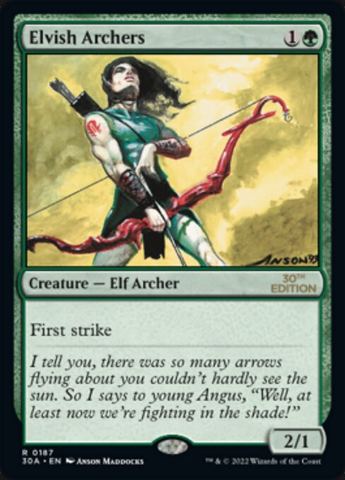 Elvish Archers highlighted card art
