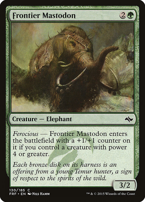 Frontier Mastodon from Fate Reforged