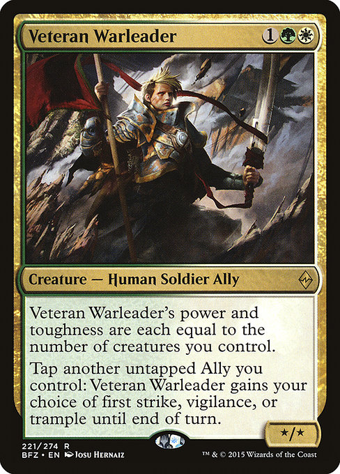 Veteran Warleader highlighted card art