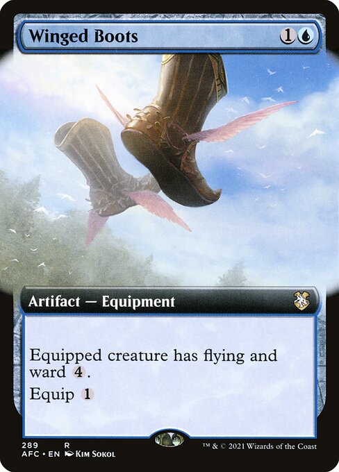 Winged Boots from Forgotten Realms Commander