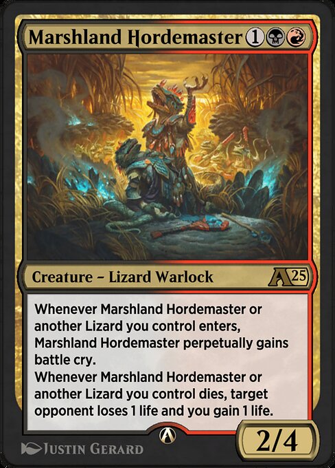 Marshland Hordemaster highlighted card art