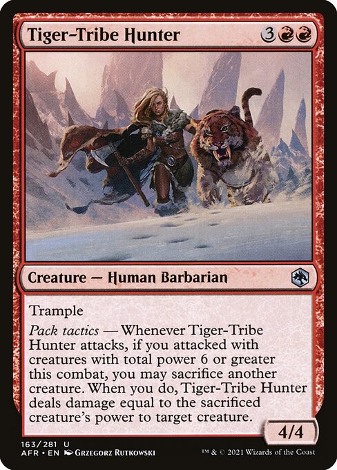 Tiger-Tribe Hunter highlighted card art