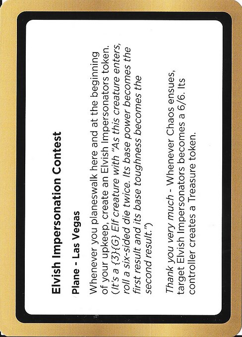 Elvish Impersonation Contest highlighted card art