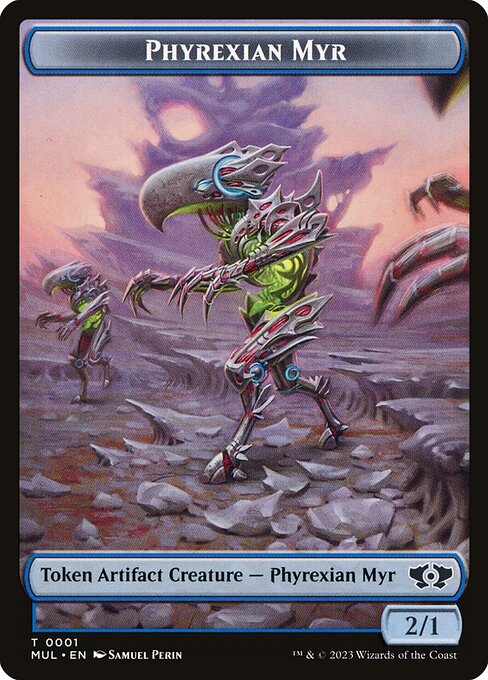 Phyrexian Myr from Multiverse Legends Tokens