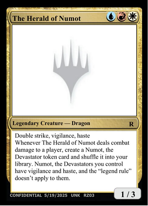 The Herald of Numot highlighted card art