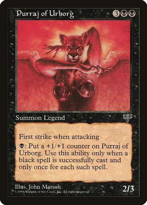Purraj of Urborg highlighted card art