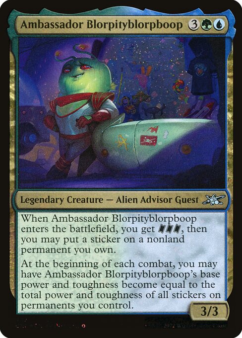 Ambassador Blorpityblorpboop highlighted card art