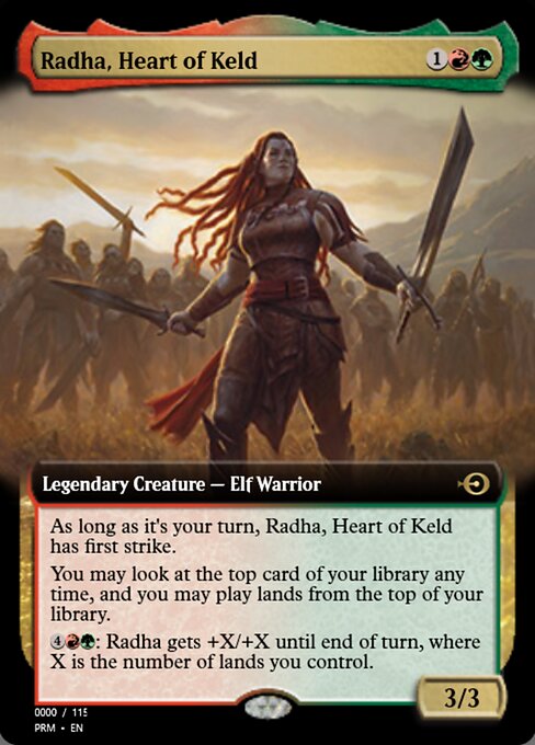 Radha, Heart of Keld highlighted card art