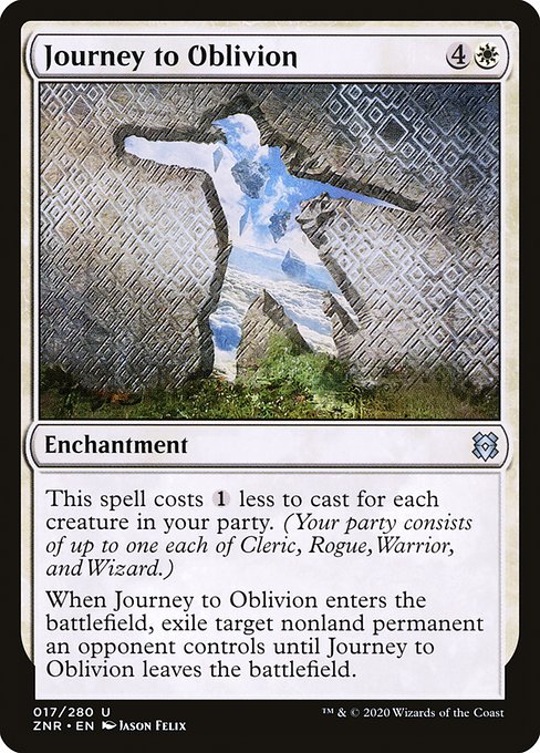 Journey to Oblivion highlighted card art