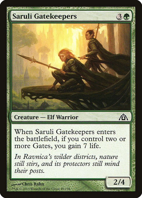 Saruli Gatekeepers highlighted card art