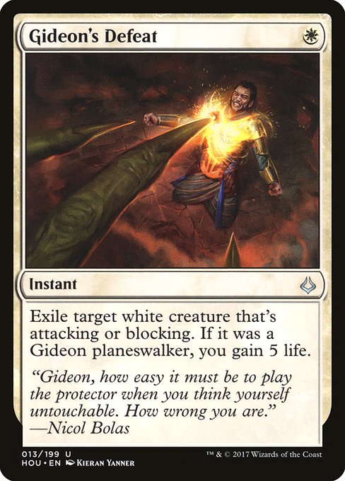 Gideon's Defeat highlighted card art