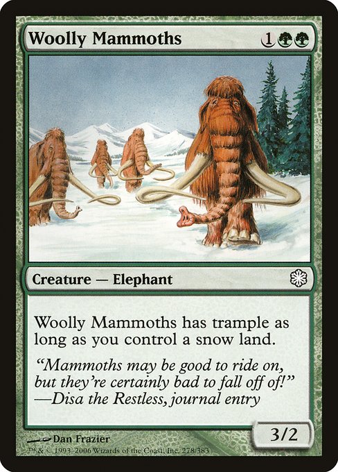 Woolly Mammoths from Coldsnap Theme Decks