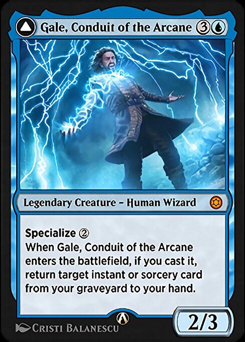 Gale, Conduit of the Arcane highlighted card art
