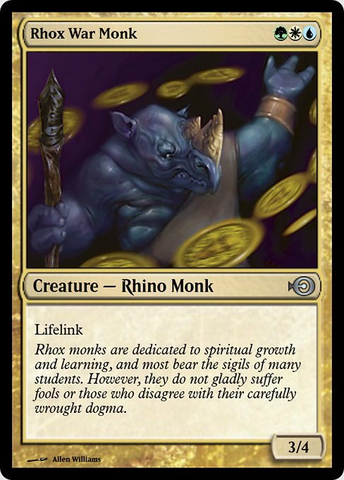 Rhox War Monk from Magic Online Promos