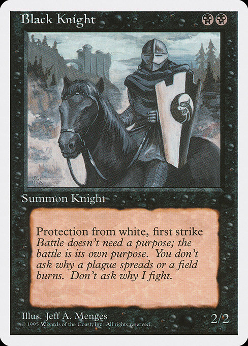 Black Knight from Fourth Edition