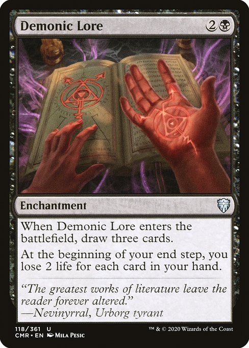 Demonic Lore highlighted card art