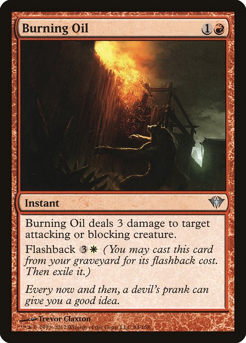 Burning Oil highlighted card art