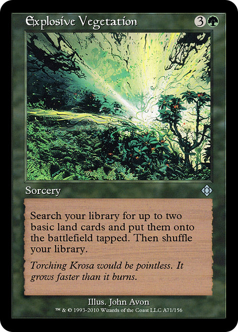Explosive Vegetation from Magic Online Theme Decks