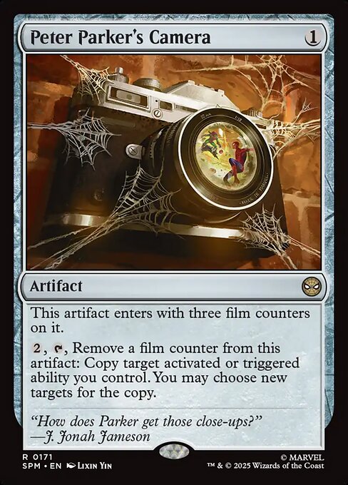 Peter Parker's Camera highlighted card art