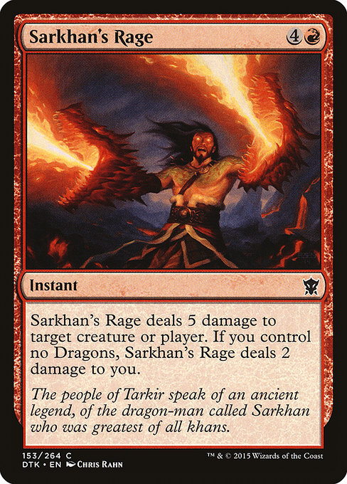 Sarkhan's Rage from Dragons of Tarkir