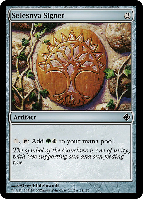 Selesnya Signet from Magic Online Theme Decks