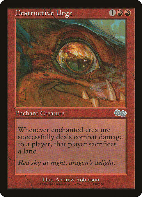 Destructive Urge highlighted card art