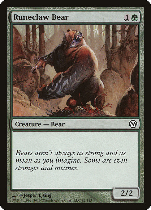 Runeclaw Bear from Duels of the Planeswalkers