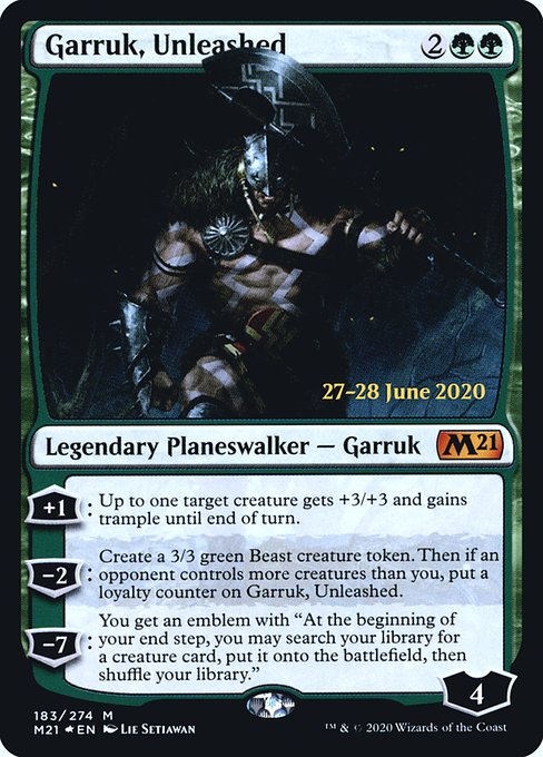 Garruk, Unleashed from Core Set 2021 Promos