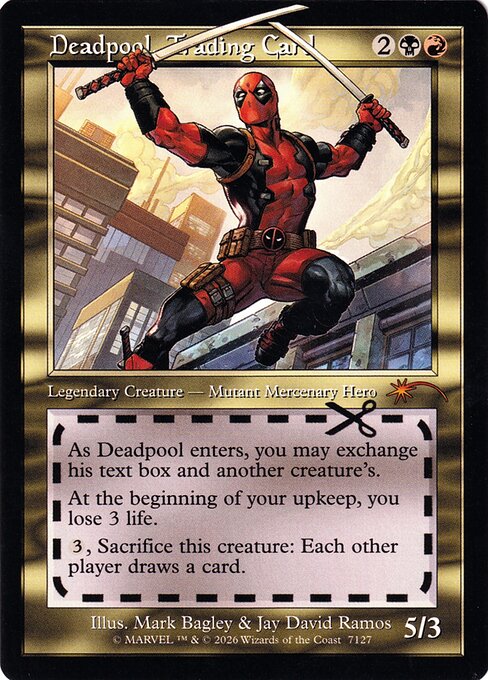 Deadpool, Trading Card from Secret Lair Drop