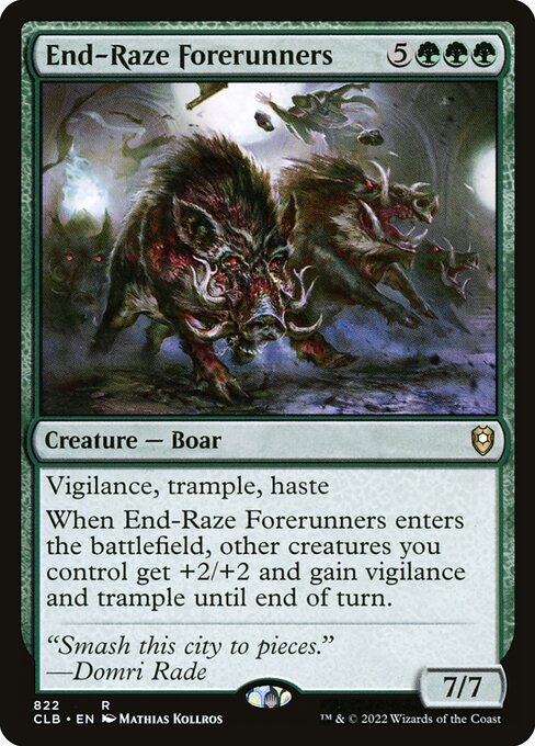 End-Raze Forerunners from Commander Legends: Battle for Baldur's Gate