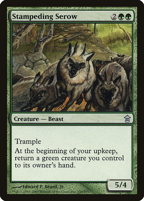Stampeding Serow highlighted card art