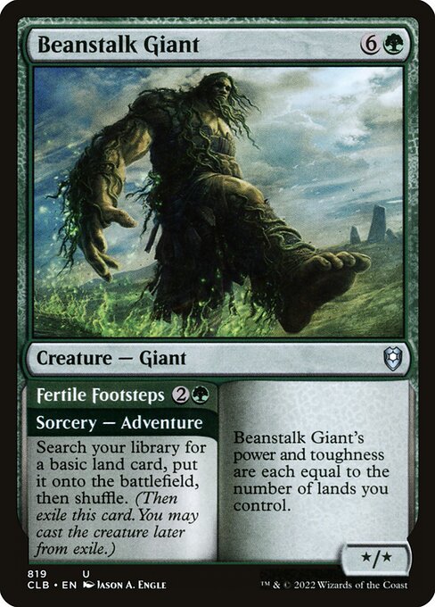 Beanstalk Giant // Fertile Footsteps from Commander Legends: Battle for Baldur's Gate