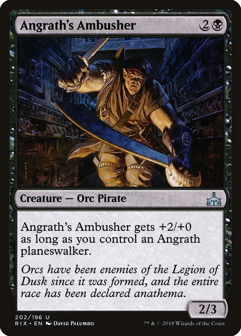 Angrath's Ambusher highlighted card art