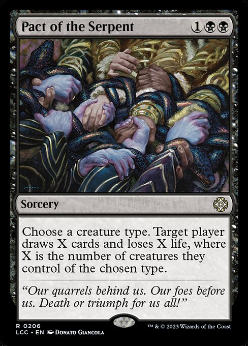 Pact of the Serpent highlighted card art