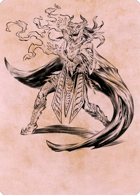 Livaan, Cultist of Tiamat // Livaan, Cultist of Tiamat from Battle for Baldur's Gate Art Series