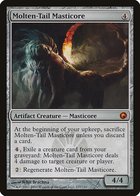Molten-Tail Masticore highlighted card art