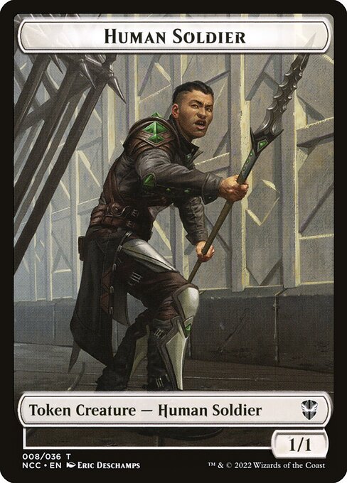 Human Soldier from New Capenna Commander Tokens