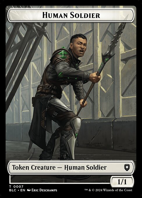 Human Soldier from Bloomburrow Commander Tokens