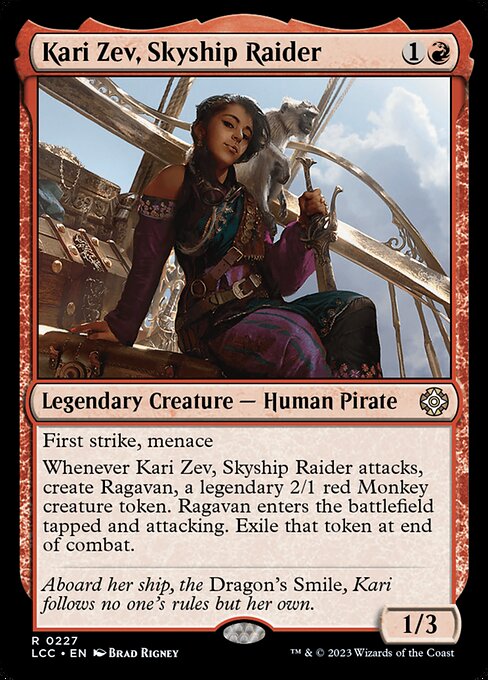 Kari Zev, Skyship Raider highlighted card art